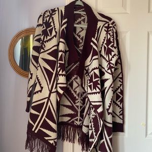 Charlotte Russe tribal cardigan